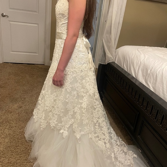 Strapless Beaded Wedding or Debutante Dress - Picture 8 of 11